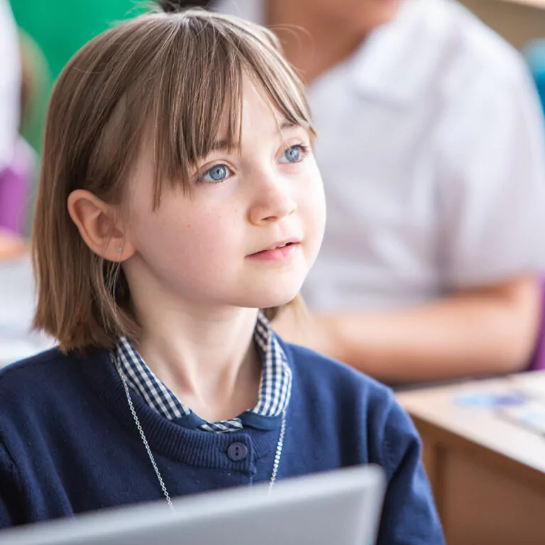 girl in her uniform