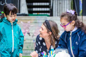 students with their teacher - reception curriculum