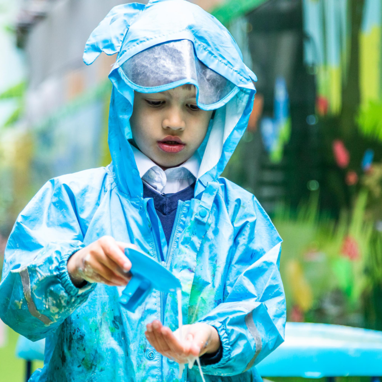 A pupil at the Lyceum School, a leading London independent school, engaging in outdoor activities.