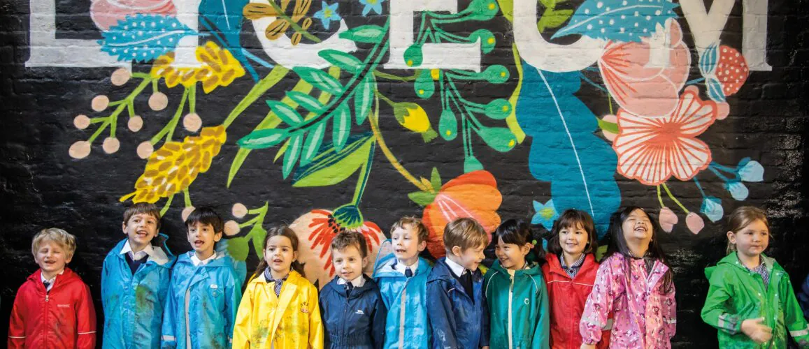 The Lyceum School kids happy during the school open day