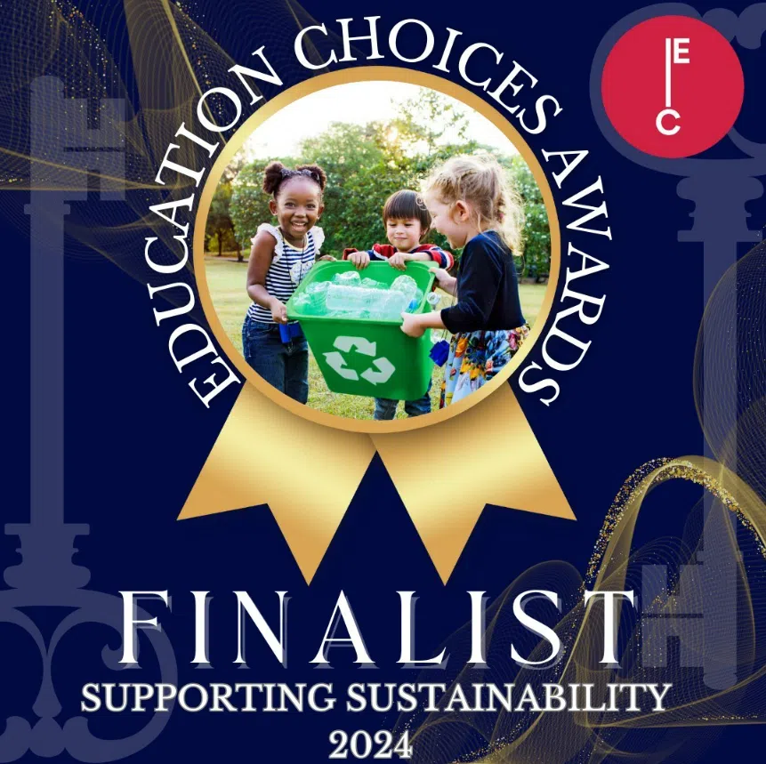 Education Choices Awards 2024 finalist badge for Supporting Sustainability