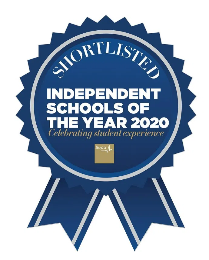 Independent Schools of the Year 2020 shortlisted rosette for The Lyceum School
