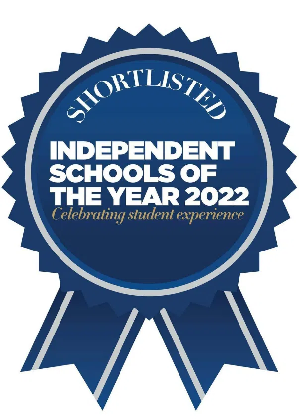 Independent Schools of the Year 2022 shortlisted rosette for The Lyceum School